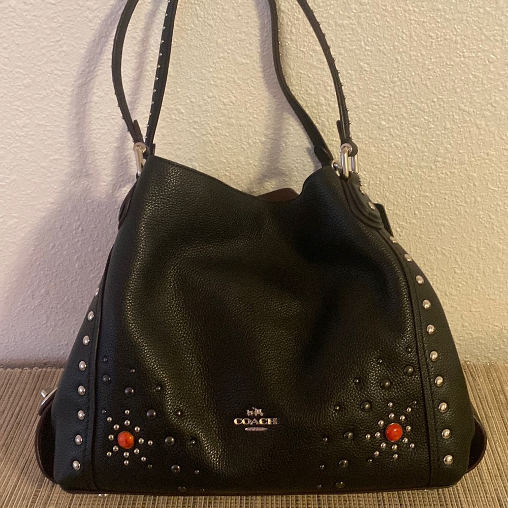Coach Edie Western Rivets Bag Gem